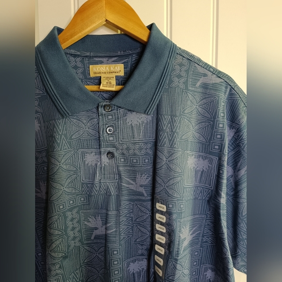 Kona Kai Trading Company Other - NWT Large Kona Kai Cotton Polo Golf Beach Tropical Island Vacation Casual Hawaii